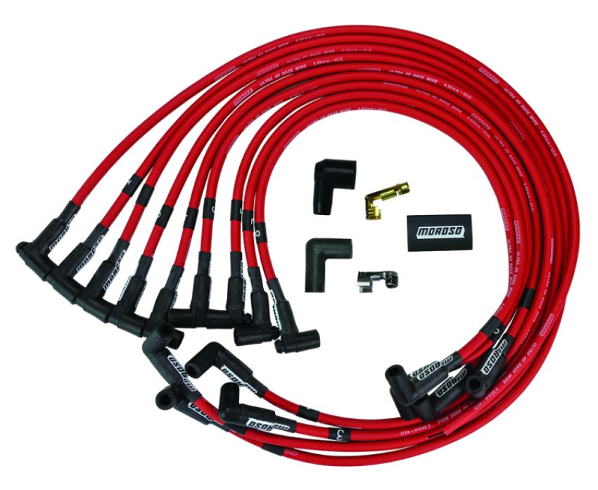 MOROSO MOR73686 Ultra 40 Plug Wire Set - Red