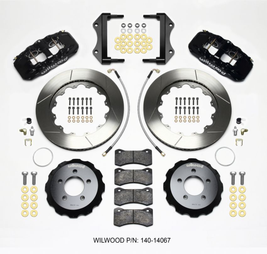 Wilwood 140-14067 AERO6 Front Hat Kit 14.25 2014-Up Challenger w/Lines
