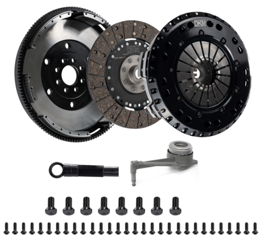 DKM Clutch MS-034-060 2.0 VW/Audi A3 TSI 8 Bolt Motor MS Twin Disc Clutch w/Steel Flywheel (660 ft/lbs Torque)