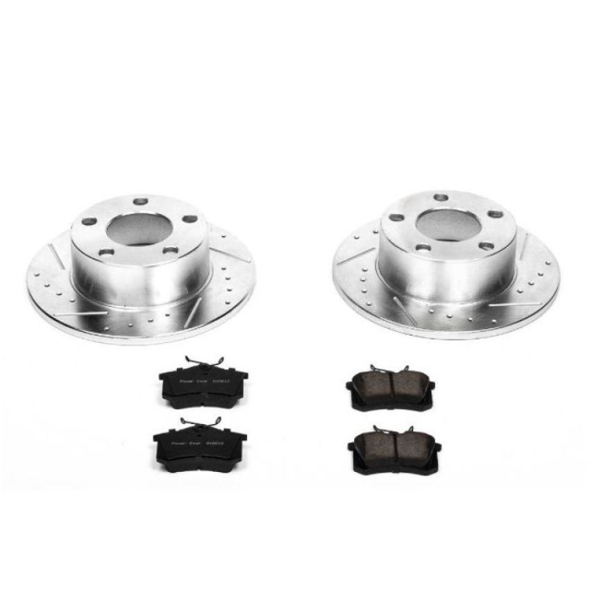PowerStop K515 Z23 Daily Driver Carbon-Fiber Ceramic Brake Pad and Drilled & Slotted Rotor Kit