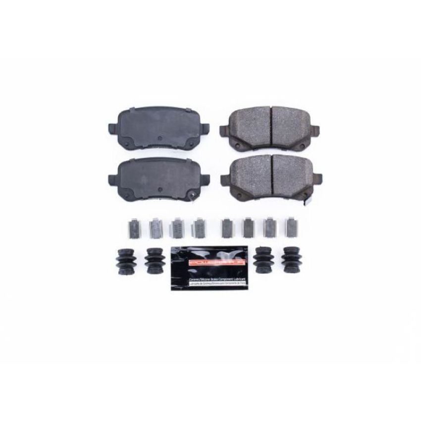 PowerStop Z23-1326 PowerStop - Z23 Daily Driver Carbon-Fiber Ceramic Brake Pads with Hardware Kit