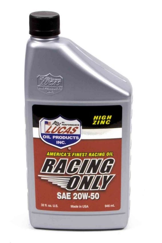 LUCAS OIL LUC10620 20w50 Racing Oil 1 Quart Semi-Synthetic