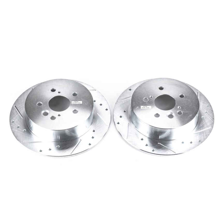 PowerStop JBR1371XPR PowerStop Evolution Performance Drilled, Slotted & Plated Brake Rotor Pair