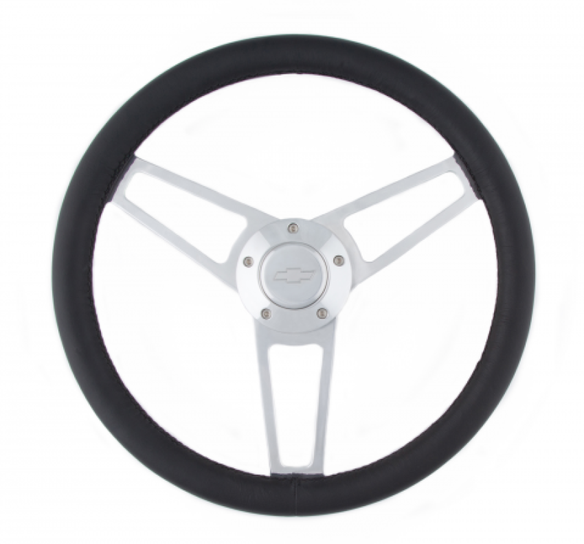 GRANT GRT1901 Billet Series Leather St eering Wheel Chevy Logo