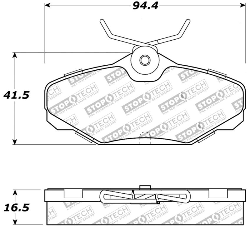 Stoptech 309.06100 Performance Brake Pads