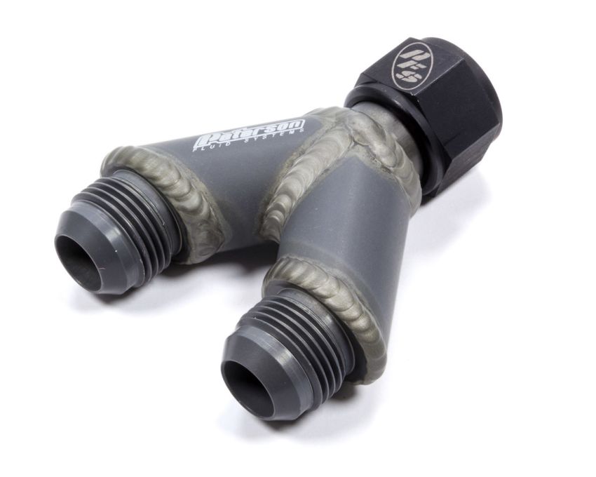 PETERSON FLUID PTR10-1712 Y-Manifold -12an Female Swivel to 12an Male