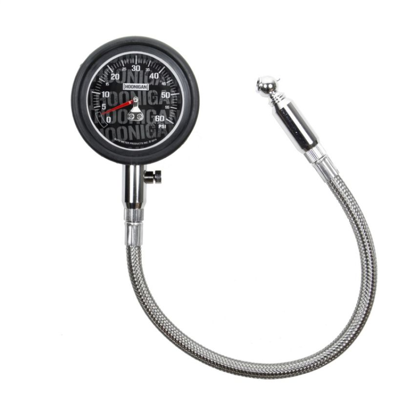 AutoMeter 2160-09000 GAUGE, TIRE PRESSURE, 0-60PSI, HOONIGAN, ANALOG