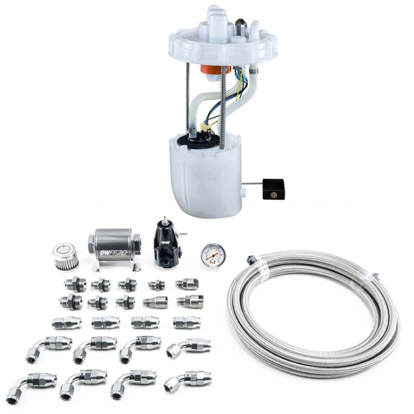 DeatschWerks 9-401-608-7042 12-15 Honda Civic Si/13-15 Acura ILX DW400 Pump Module & Return Kit w/PTFE Fuel Lines