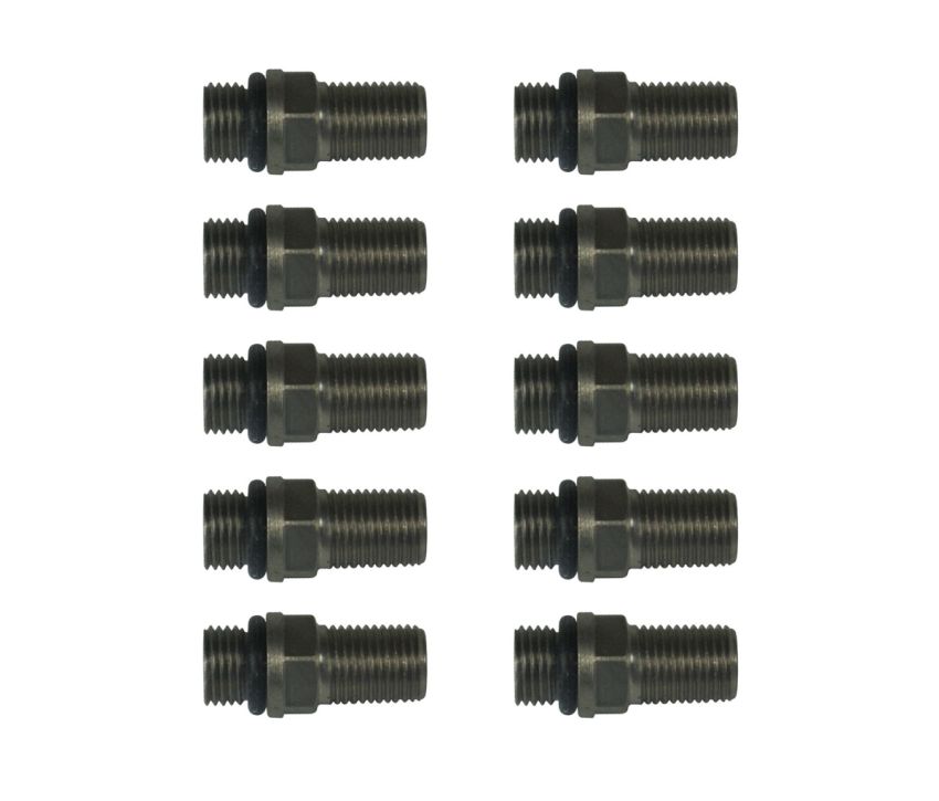 AFCO RACING PRODUCTS AFC550000050-10 Schrader Valve 5-16-32 Stainless Steel 10 Pack