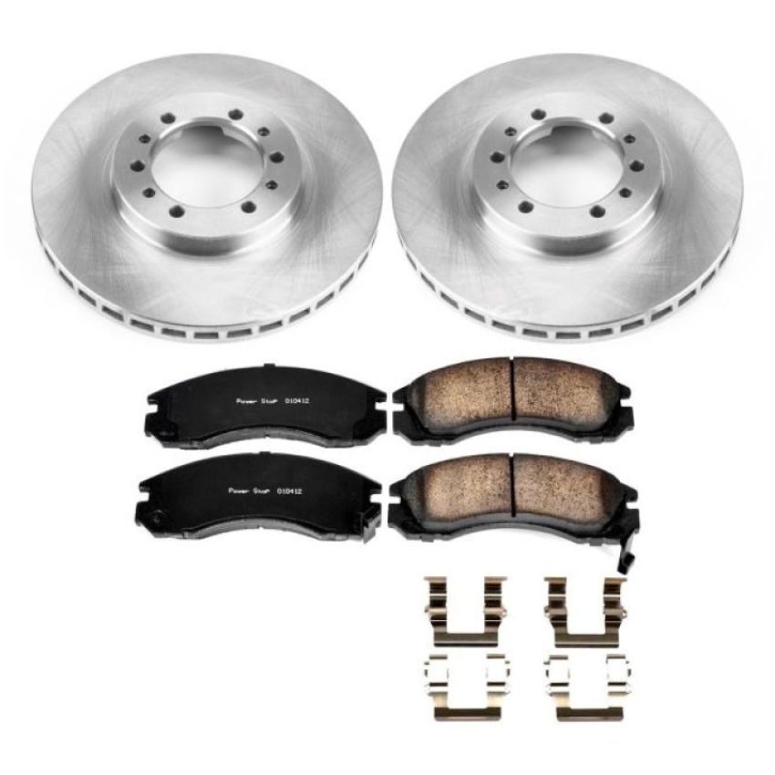 PowerStop KOE4981 OE Stock Replacement Low-Dust Ceramic Brake Pad and Rotor Kit