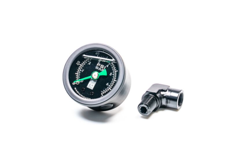 Radium Engineering 20-0407 FUEL PRESSURE GAUGE WITH 90DEG ADAPTER