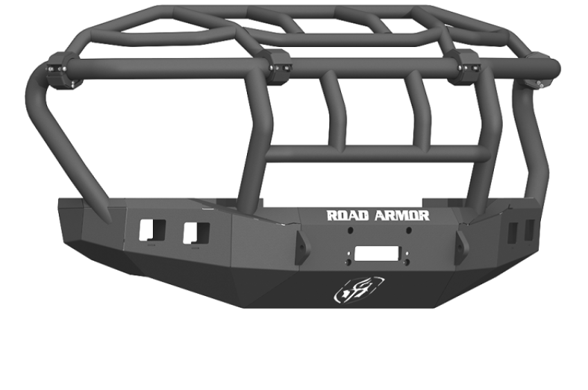 Road Armor 61743B 17-20 Ford F-250 Stealth Wide Fender Front Winch Bumper w/Intimidator Guard - Tex Blk