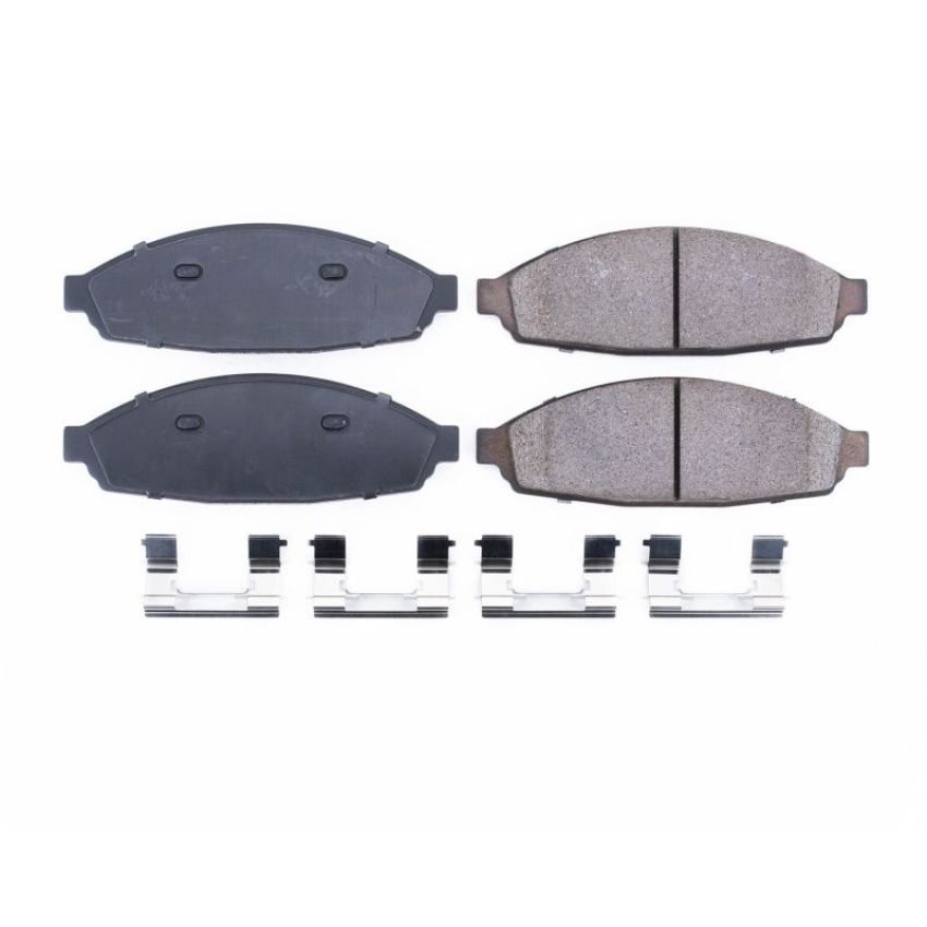 PowerStop 17-931 PowerStop - Z17 Low-Dust Ceramic Brake Pads with Hardware