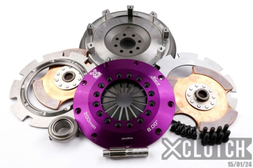 XCLUTCH XKMC20520-2E 02-06 Mini Cooper S 1.6L 8in Twin Solid Ceramic Clutch Kit