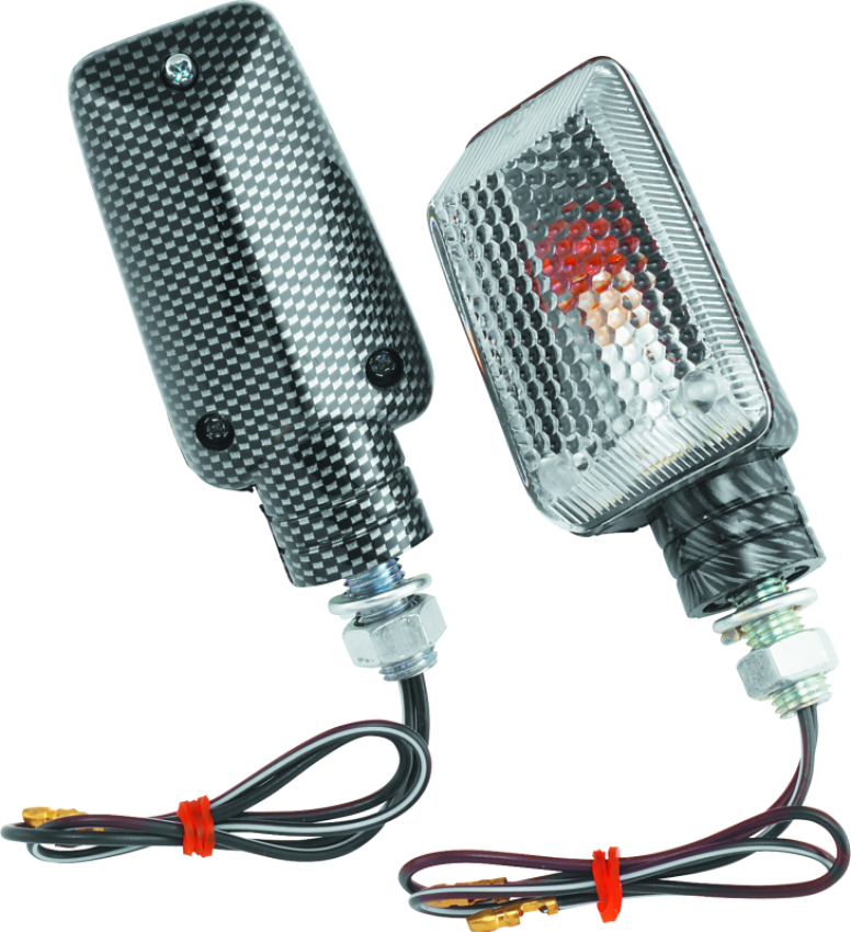 BikeMaster 268041 Universal Ministalk Marker Light Carbon/Clear