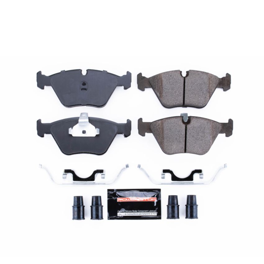 PowerStop Z23-725 PowerStop - Z23 Daily Driver Carbon-Fiber Ceramic Brake Pads with Hardware Kit