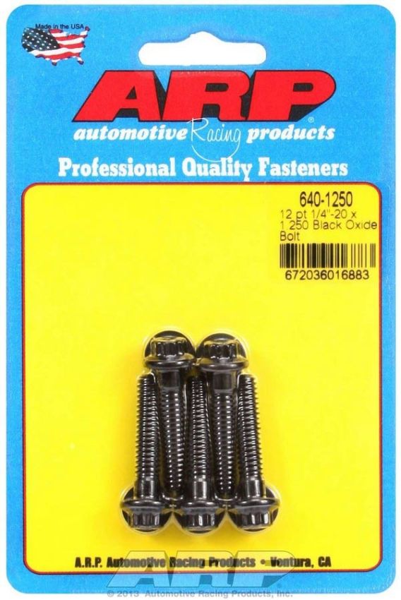 ARP ARP640-1250 Bolt Kit - 12pt. (5) 1/4-20 x 1.250