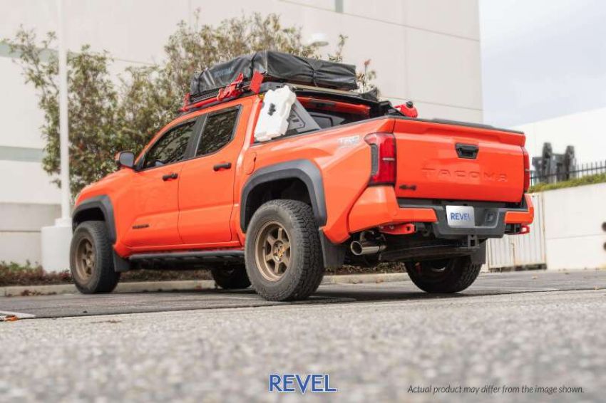 Revel T76007R Medallion 24+ Toyota Tacoma SR5 / TRD Offroad Trail Hart 3in Catback Exhaust System - 4in Tip