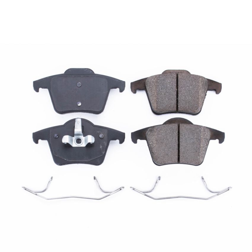 PowerStop 17-980 PowerStop - Z17 Low-Dust Ceramic Brake Pads with Hardware