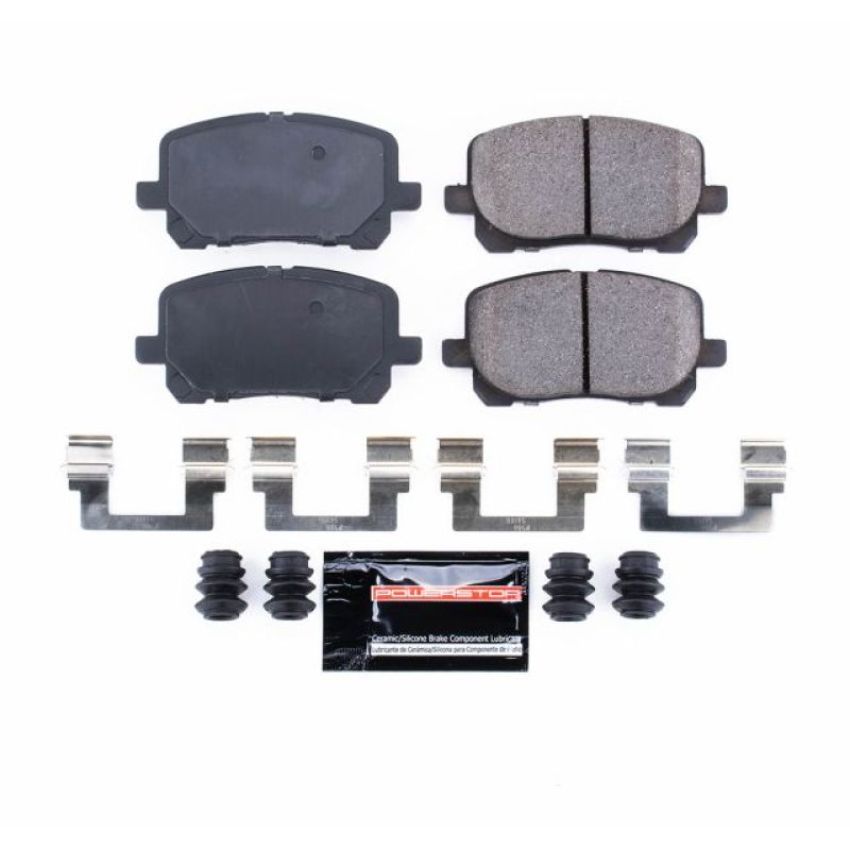 PowerStop Z23-923 PowerStop - Z23 Daily Driver Carbon-Fiber Ceramic Brake Pads with Hardware Kit