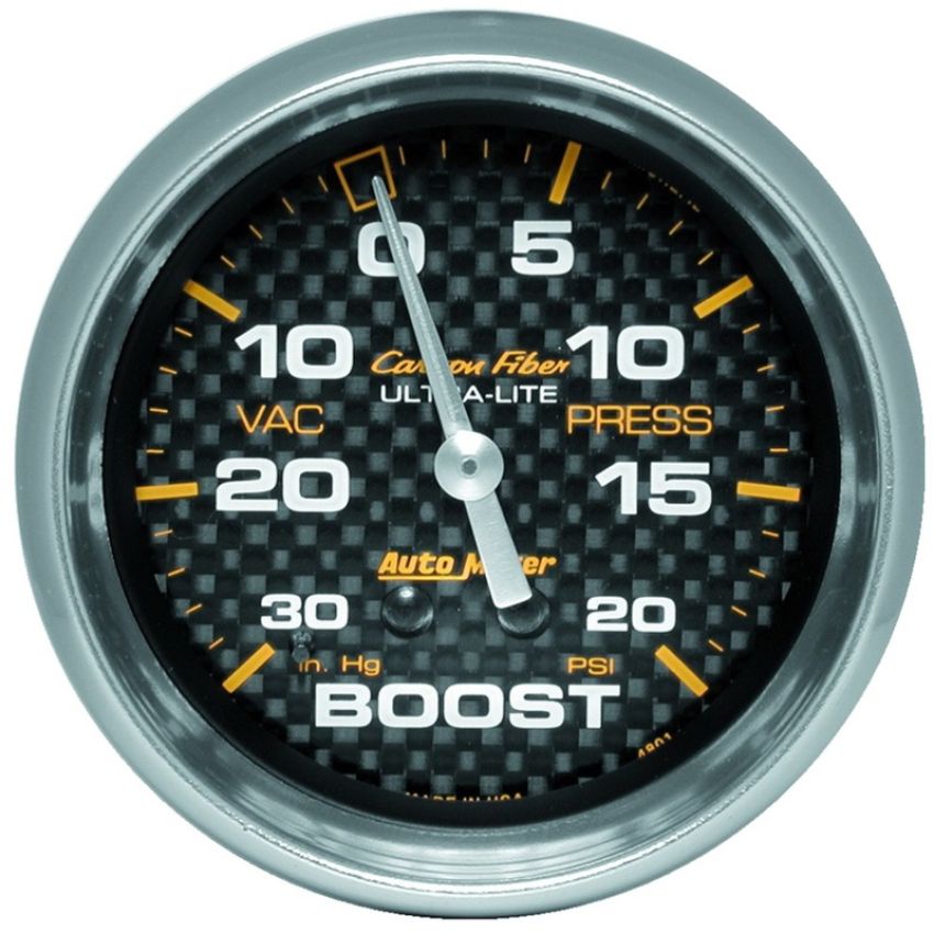 2-5/8in C/F Boost Gauge 30in HG/20psi
