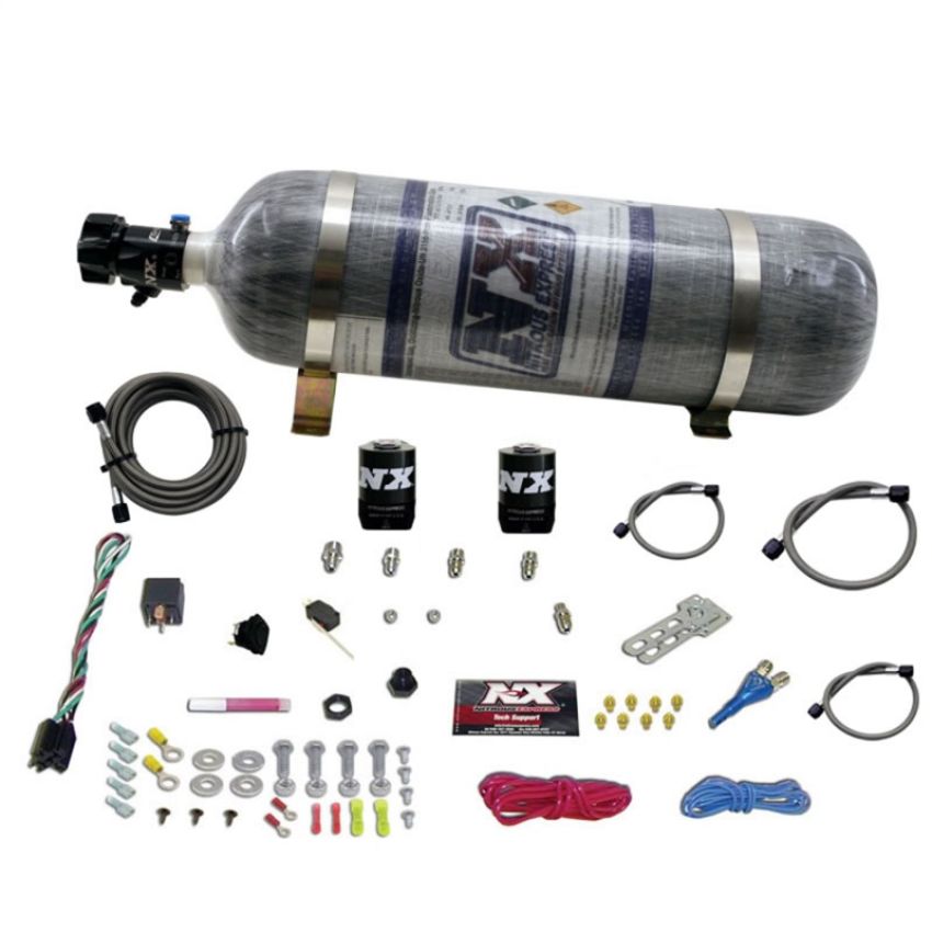 Nitrous Express 20922-12 ALL FORD EFI SINGLE NOZZLE SYSTEM WITH COMPOSITE BOTTLE