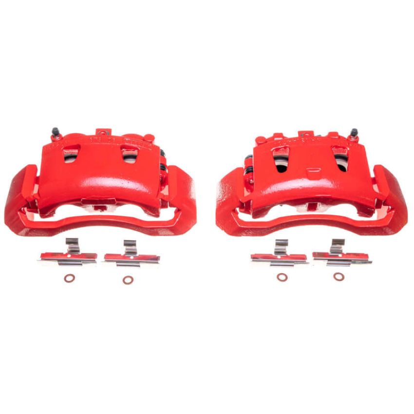 PowerStop S4744 Red Powder Coated Calipers