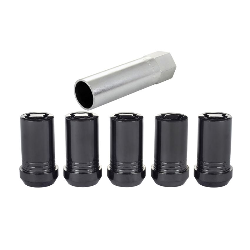 McGard (25515BK MCG 5-LK WHL LOCK SET M14X1.5 NUT CONE SEAT TUNER, 22MM HEX, 1.648
