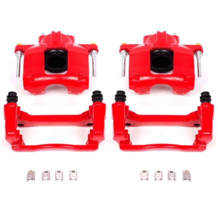 PowerStop S5044 Red Powder Coated Calipers