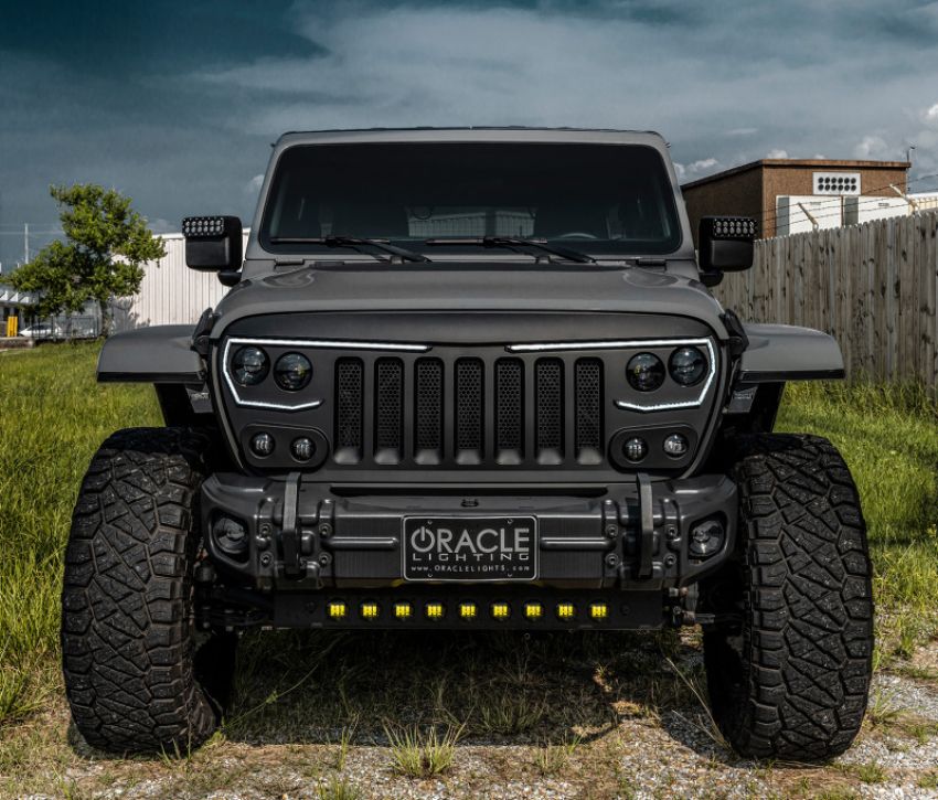 Oracle Lighting 5883-001 Skid Plate w/ Integrated LED Emitters -Jeep Wrangler JL/Gladiator JT-Clear Lens