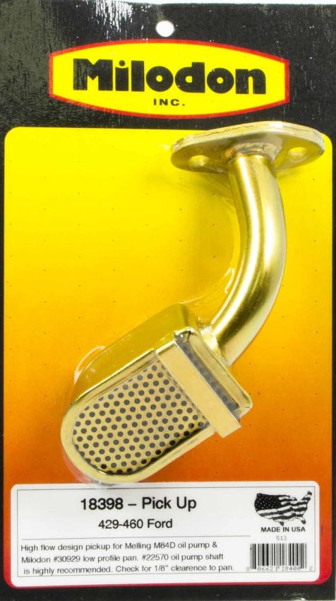 MILODON MIL18398 BBF Low Profile Pick-Up for Melling Pump