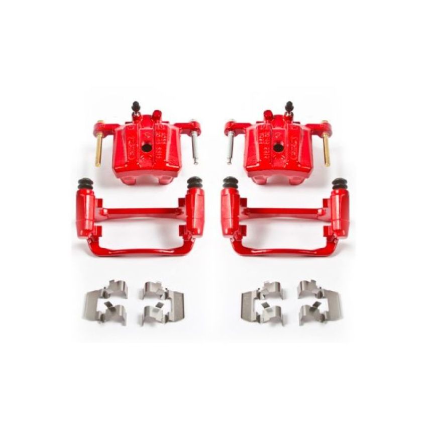 PowerStop S3492 Red Powder Coated Calipers