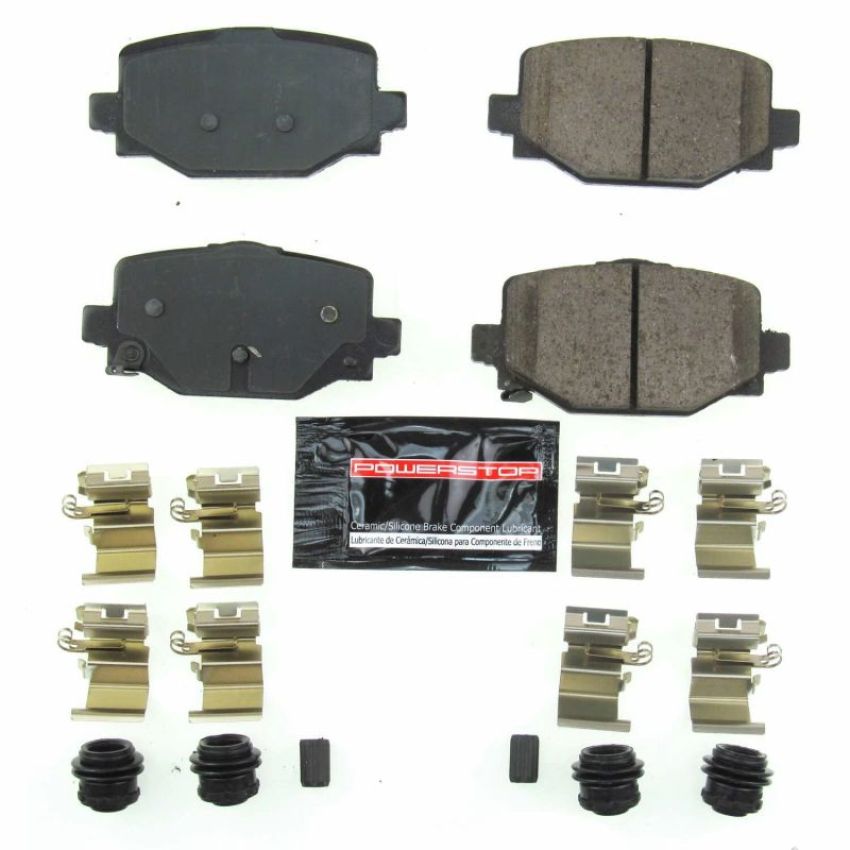 PowerStop Z23-2191 PowerStop - Z23 Daily Driver Carbon-Fiber Ceramic Brake Pads with Hardware Kit