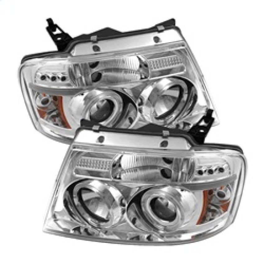 SPYDER 5010216 Projector Headlights - Version 2 - LED Halo - Chrome