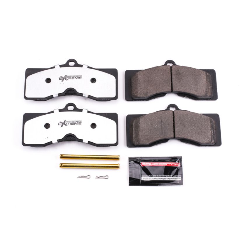 PowerStop Z26-008 PowerStop - Z26 Performance Carbon-Fiber Ceramic Brake Pads with Hardware Kit