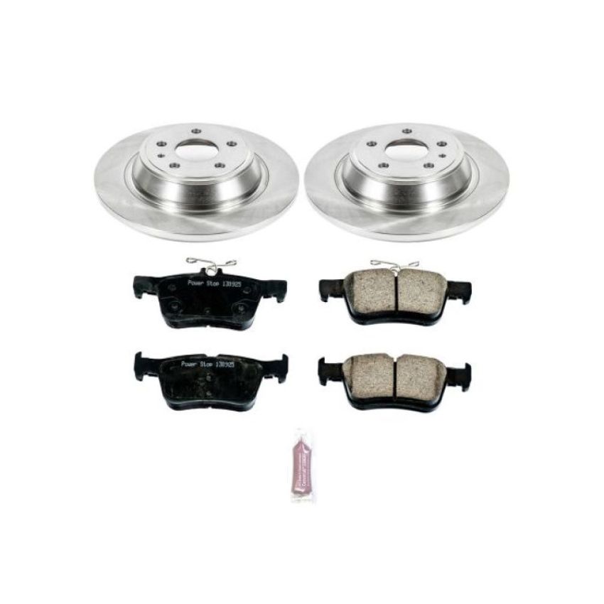 PowerStop KOE6559 OE Stock Replacement Low-Dust Ceramic Brake Pad and Rotor Kit