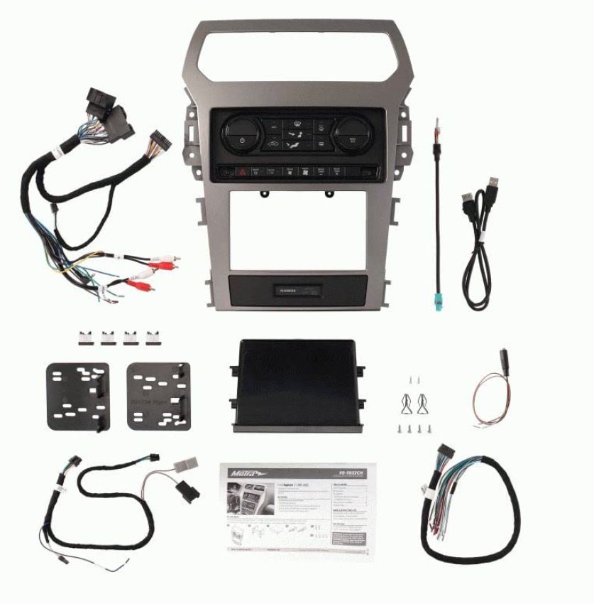 Metra 99-5852CH Ford Explorer 11-15(w/sngl-zone climate cntrl)-Turbo Tactile Radio Install kits