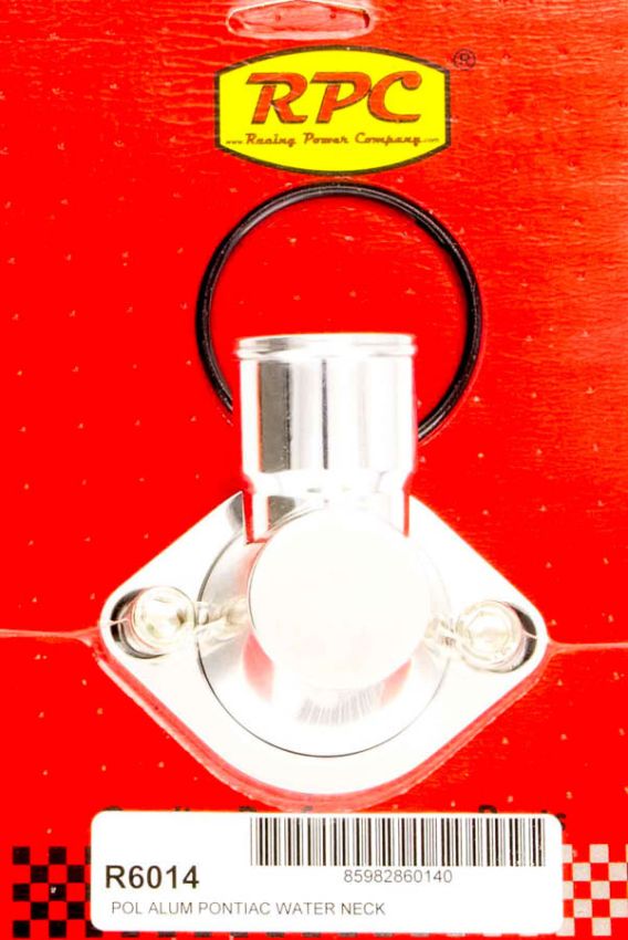 RACING POWER CO-PACKAGED RPCR6014 WATER NECK PONTIAC POLISHED ALUMINUM