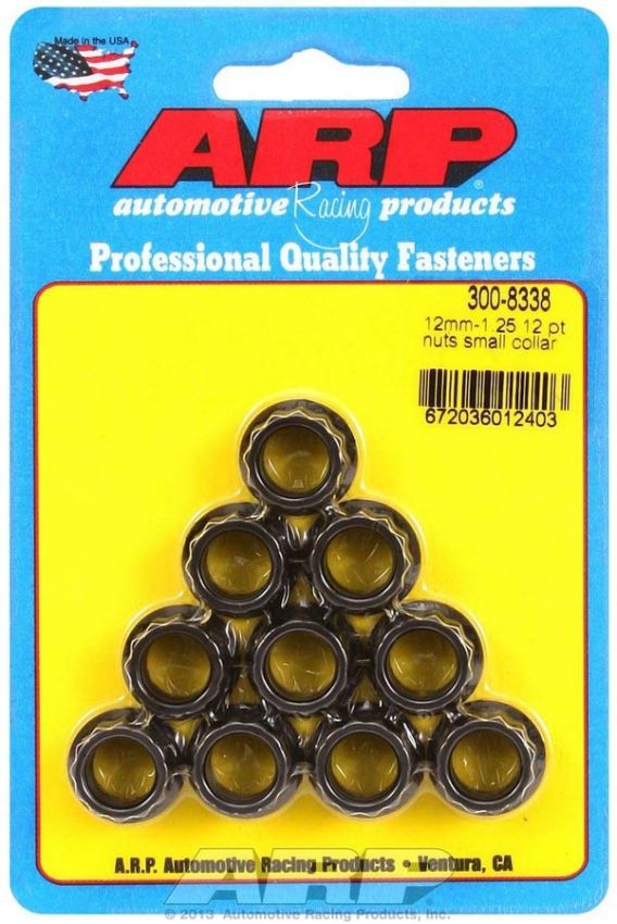ARP ARP300-8338 12mm x 1.25 12pt Nut Kit 10pk