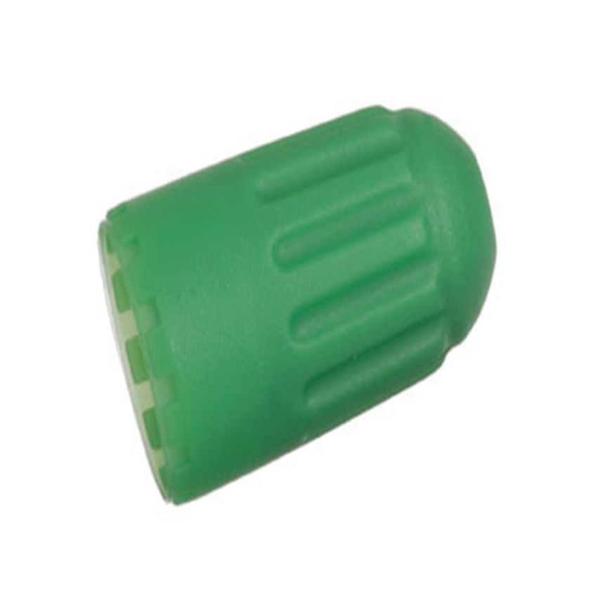 SCHRADER VALVES 20695 Long Green Plastic Sealing Valve Cap - 100 Pk