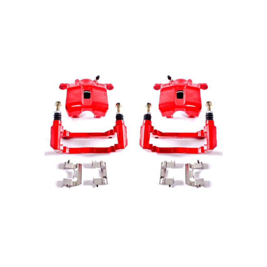 PowerStop S2584 Red Powder Coated Calipers
