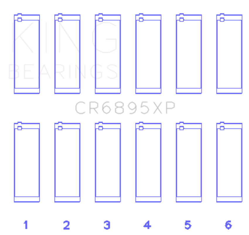 King Ford Ecoboost 3.5L V6 (Size 0.26) Connecting Rod Bearing Set