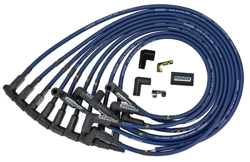MOROSO MOR73669 Ultra 40 Plug Wire Set BBC HEI - Blue