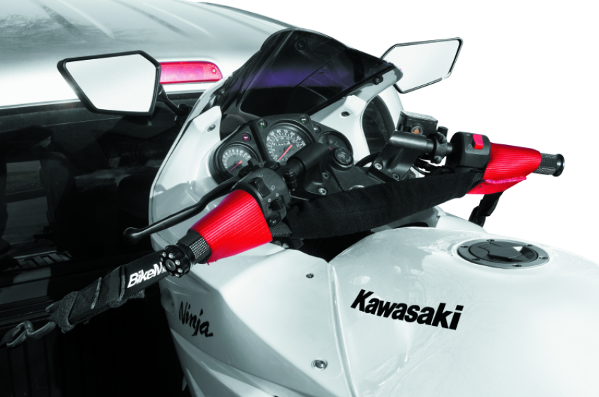 BikeMaster 100575 Bar Harness Tiedown Assist - Black/Red