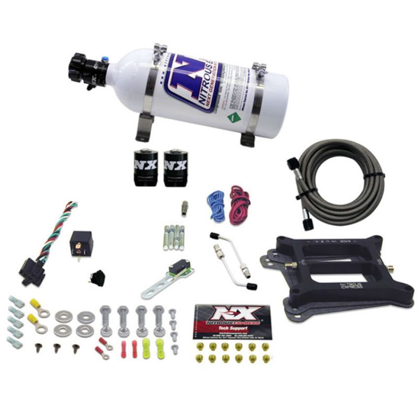Nitrous Express 30040-05 4150 4-BBL/GASOLINE (50-100-150-200-250-300HP) WITH 5LB BOTTLE