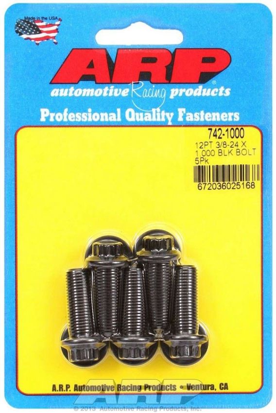 ARP ARP742-1000 Bolt Kit - 12pt. (5) 3/8-24 x 1.000