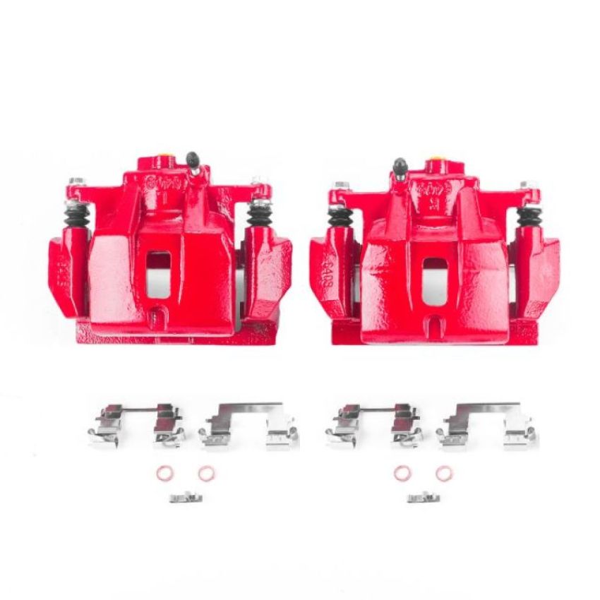 PowerStop S2874 Red Powder Coated Calipers