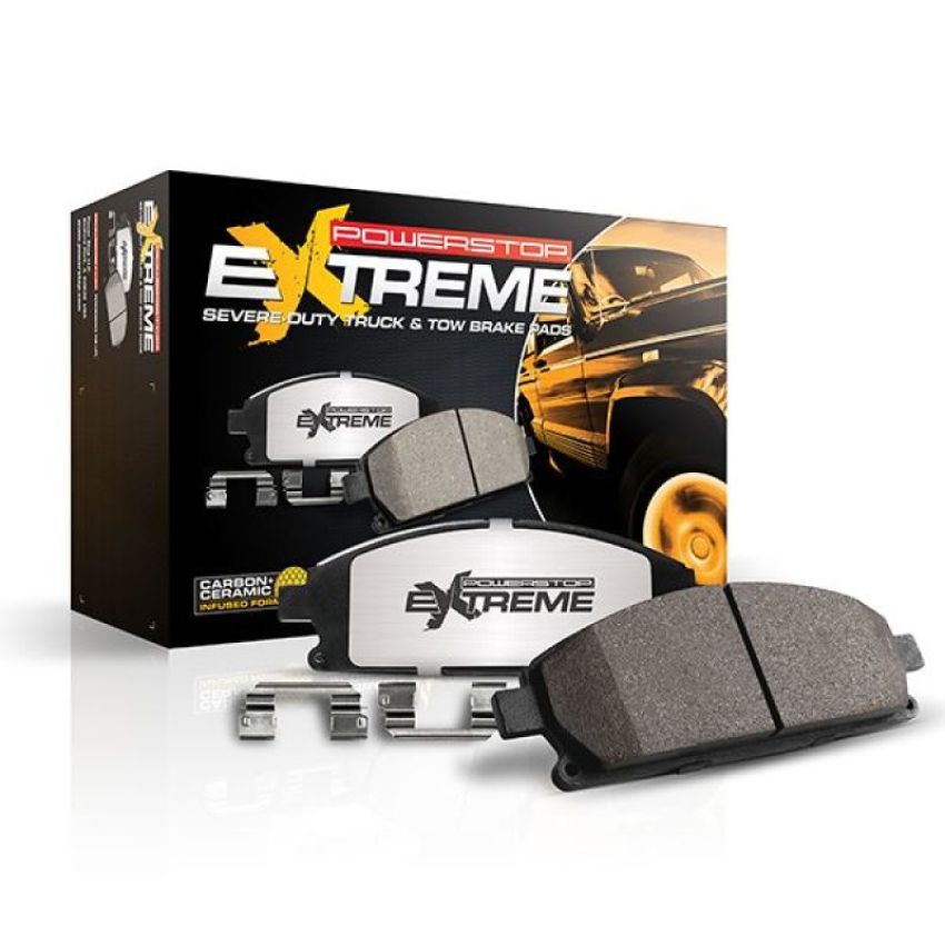 PowerStop Z36-2301 PowerStop - Z36 Truck and SUV Carbon-Fiber Ceramic Brake Pads with Hardware Kit