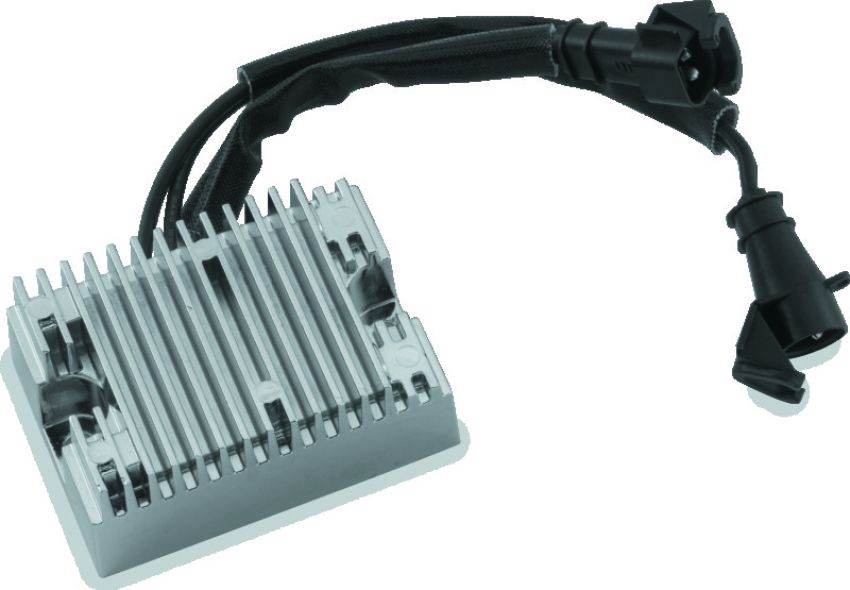 TwinPower 498254 Twin Power 09-13 XL Voltage Regulator Chrome Replaces H-D 74711-08 32 Amp
