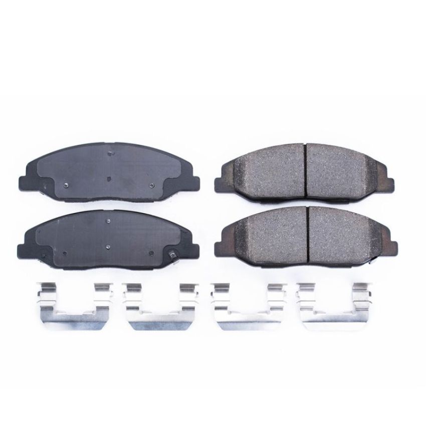 PowerStop 17-1332 PowerStop - Z17 Low-Dust Ceramic Brake Pads with Hardware